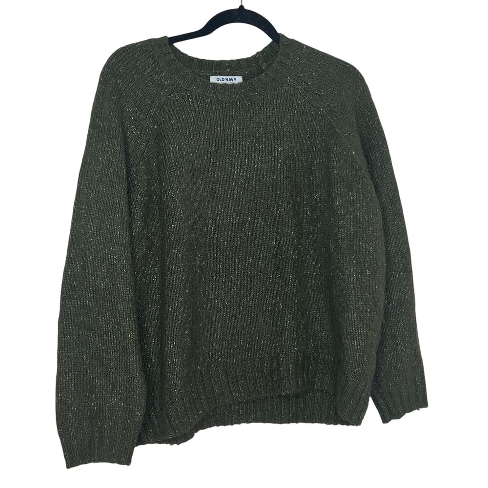 Old Navy Green Pull Over Wool Blend Sweater Size Medium